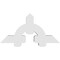 Ekena Millwork Ericson Architectural Grade PVC Gable Bracket, 48"W x 24"H x 6"D x 6"F, 12/12 Pitch GBP048X24X0606ERI00 - alternate 3